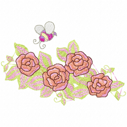 Flowers And Tree Embroidery Design 2 Flowers And Tree Embroidery Design 2
